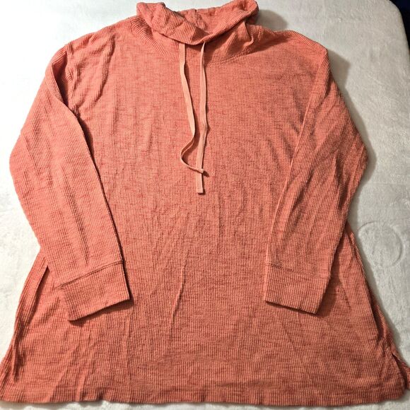 Lane Bryant Sweaters - Lane Bryant Womens Size 14 /16  Large Cowl Neck Sweater Drawstring Split Hem